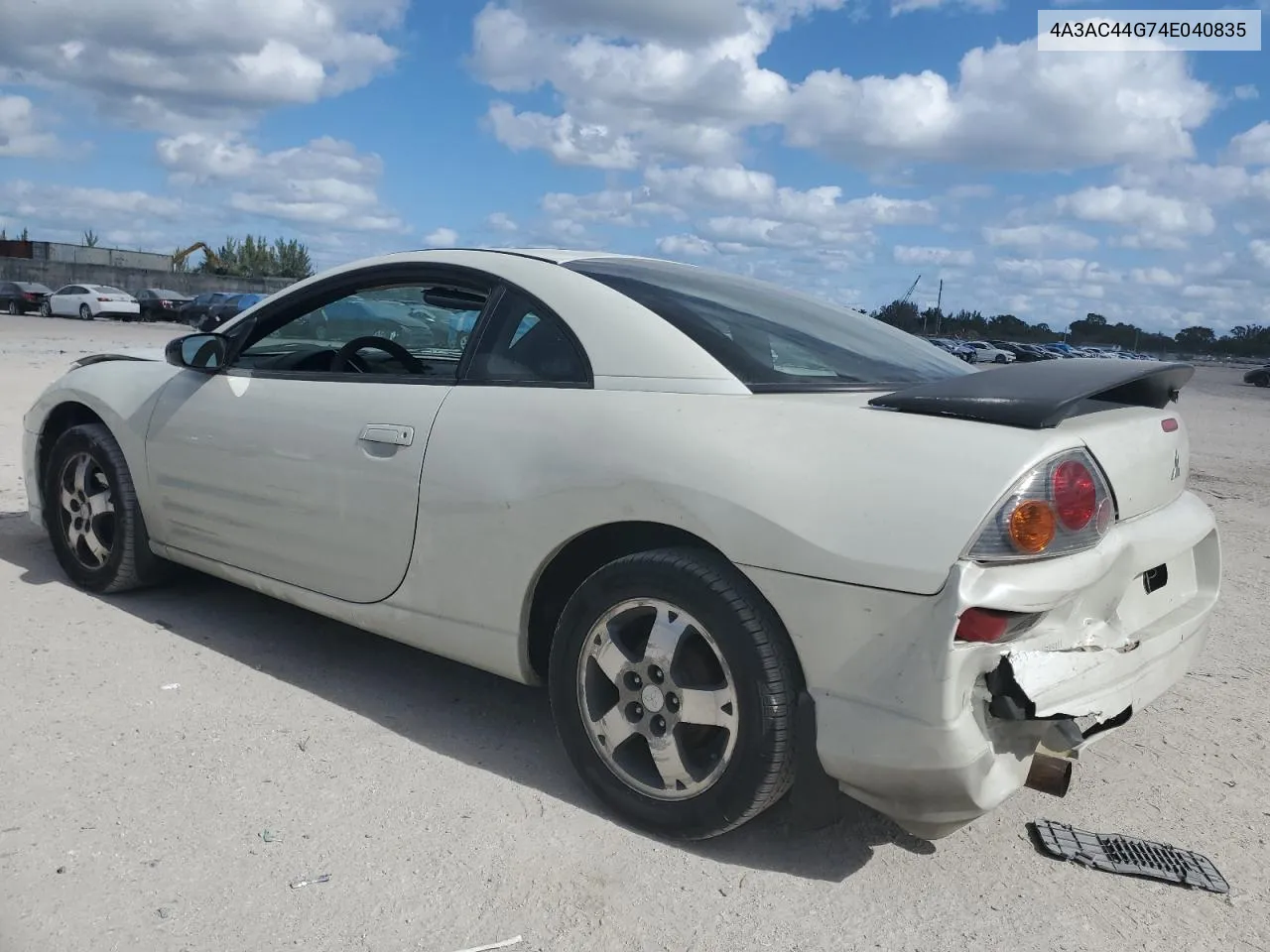 2004 Mitsubishi Eclipse Gs VIN: 4A3AC44G74E040835 Lot: 83366404
