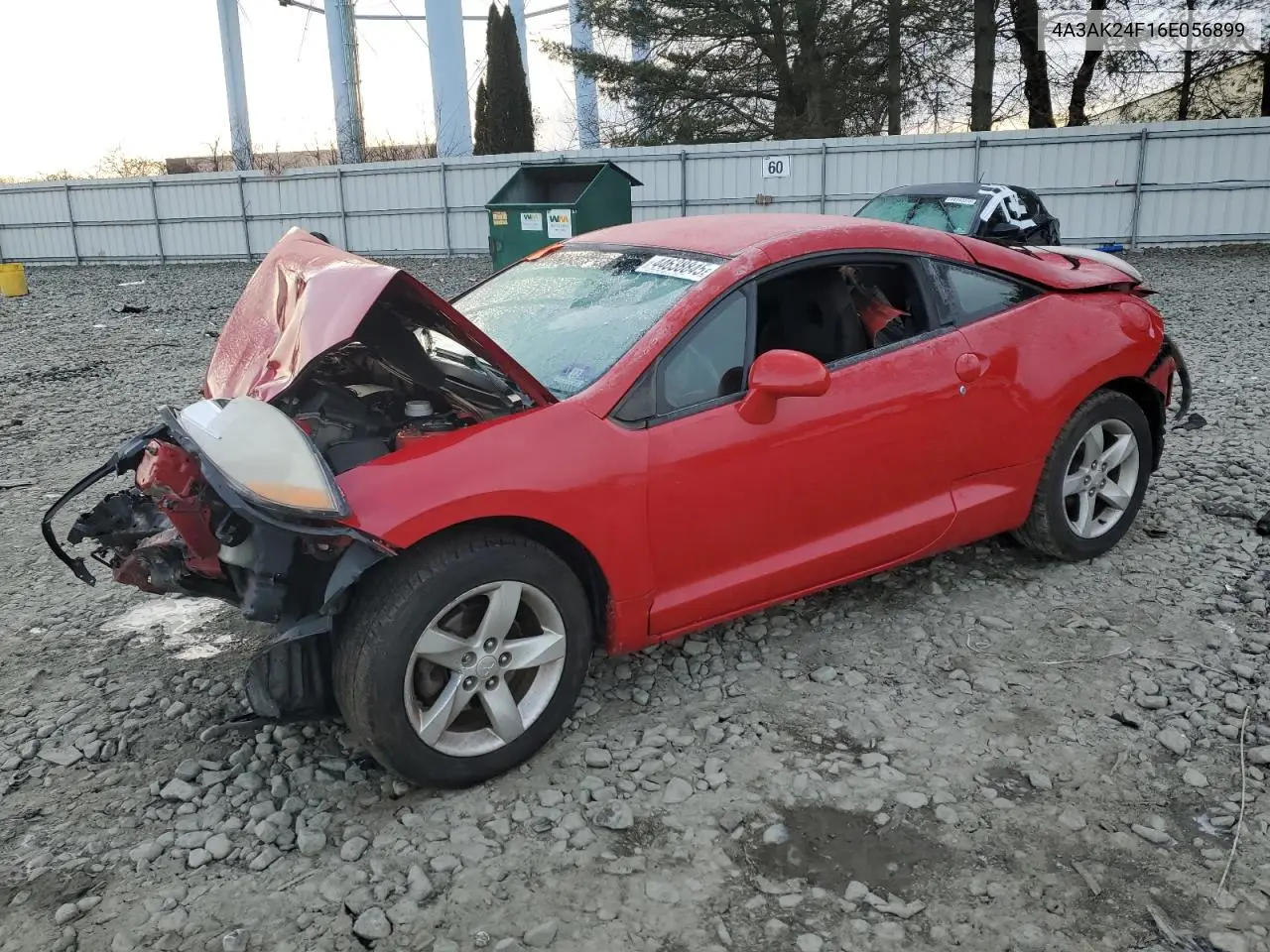 2006 Mitsubishi Eclipse Gs VIN: 4A3AK24F16E056899 Lot: 44638845