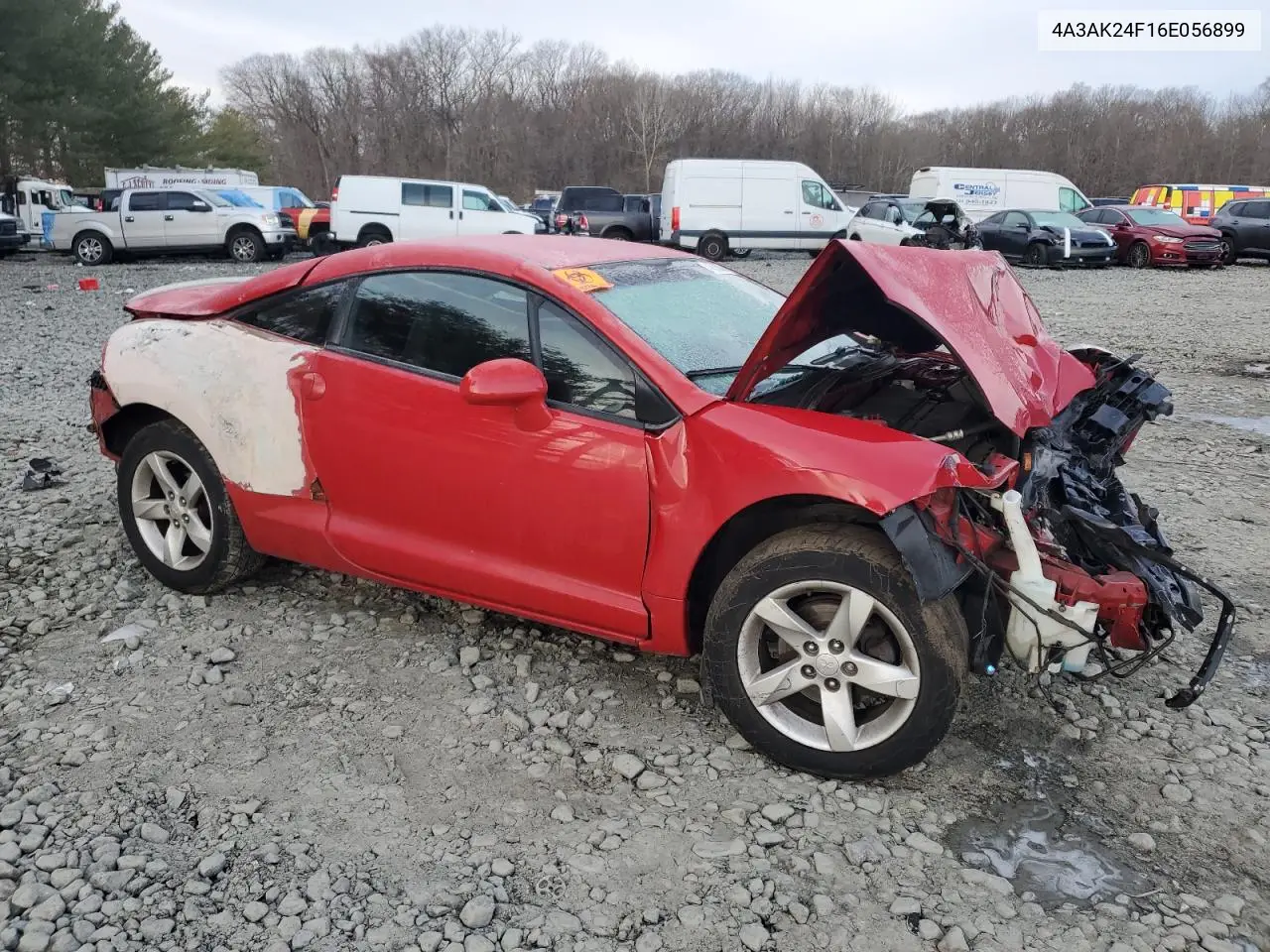 2006 Mitsubishi Eclipse Gs VIN: 4A3AK24F16E056899 Lot: 44638845