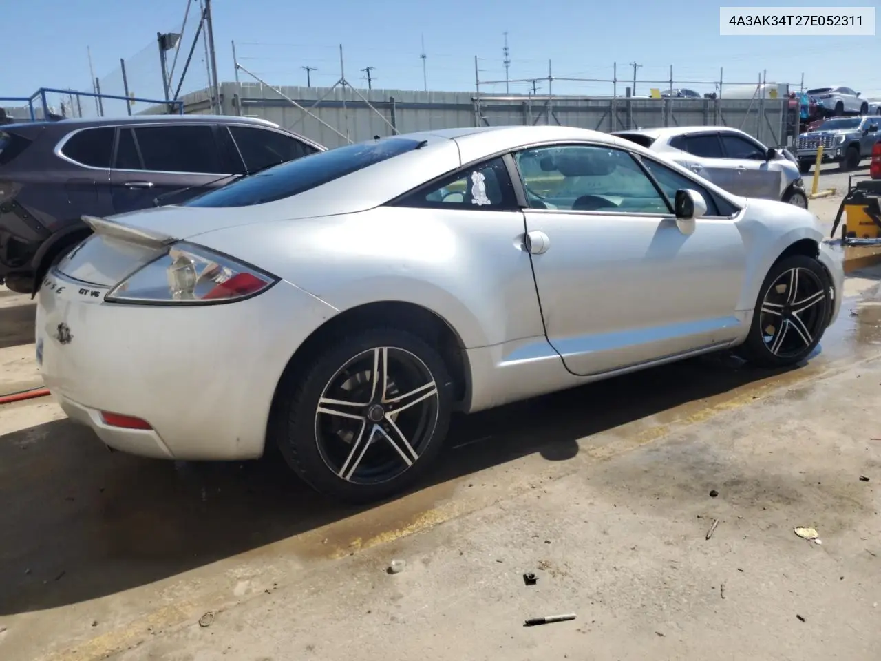 2007 Mitsubishi Eclipse Gt VIN: 4A3AK34T27E052311 Lot: 48493685