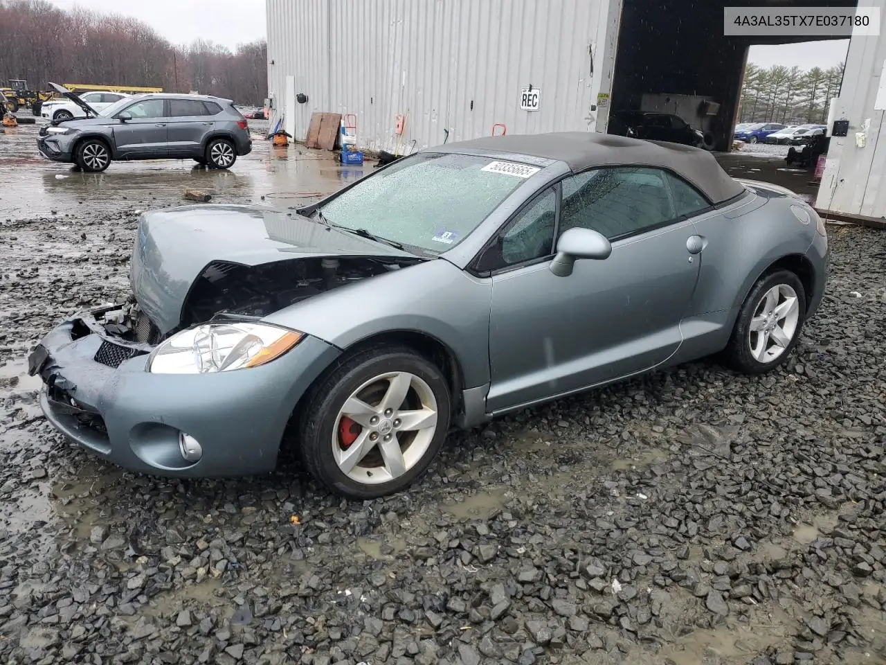 2007 Mitsubishi Eclipse Spyder Gt VIN: 4A3AL35TX7E037180 Lot: 50335665