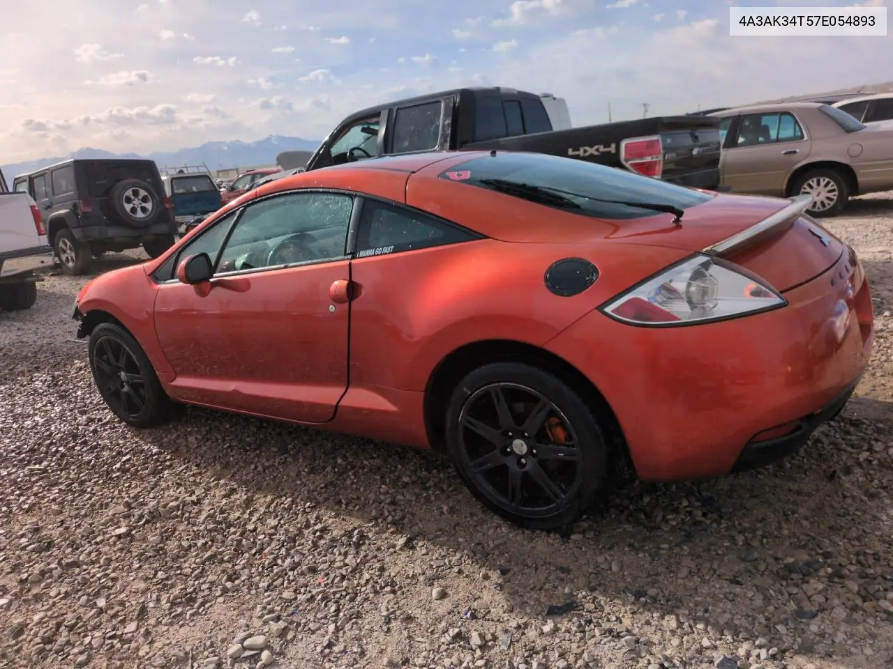 2007 Mitsubishi Eclipse Gt VIN: 4A3AK34T57E054893 Lot: 53379385