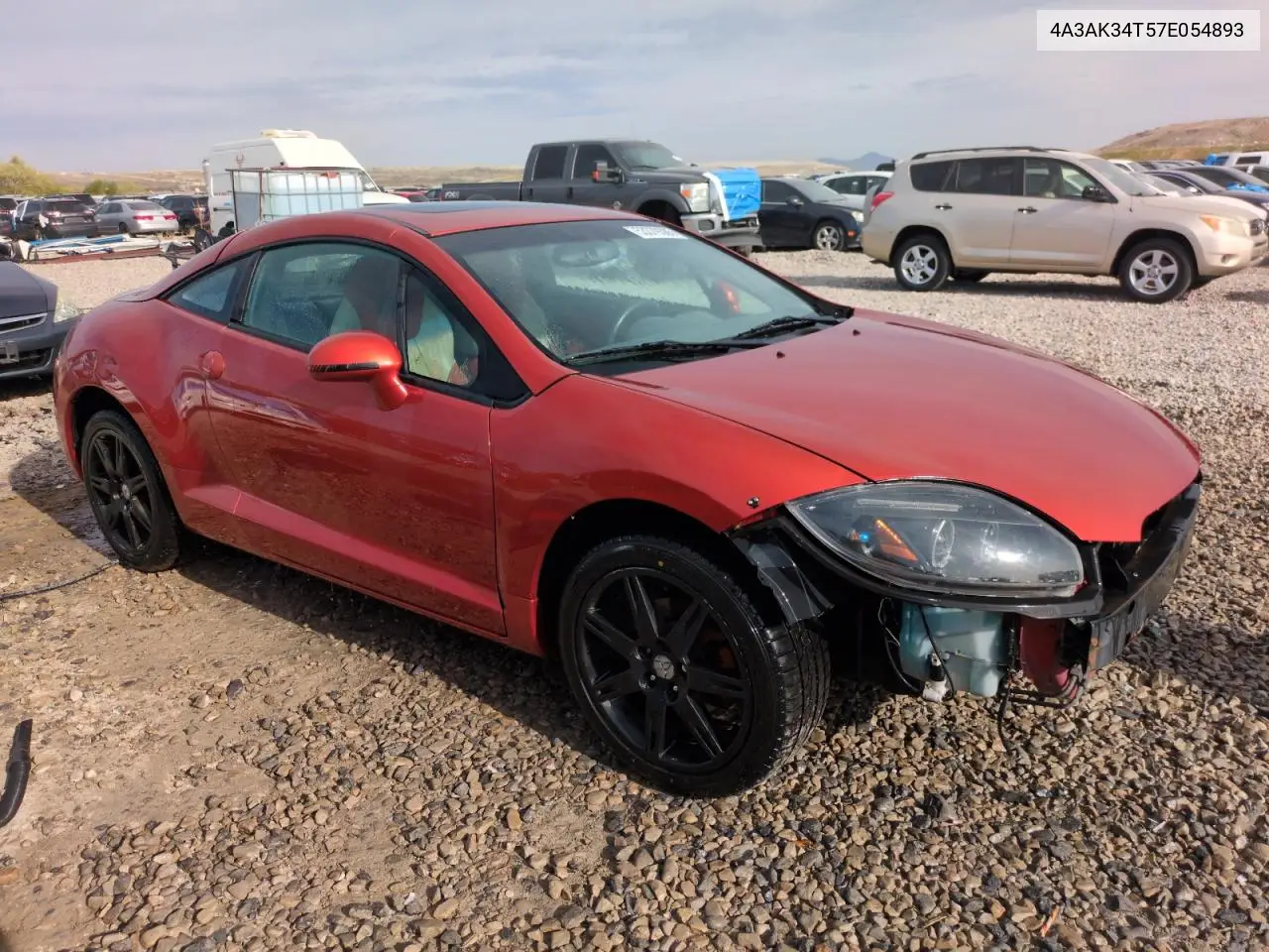 2007 Mitsubishi Eclipse Gt VIN: 4A3AK34T57E054893 Lot: 53379385