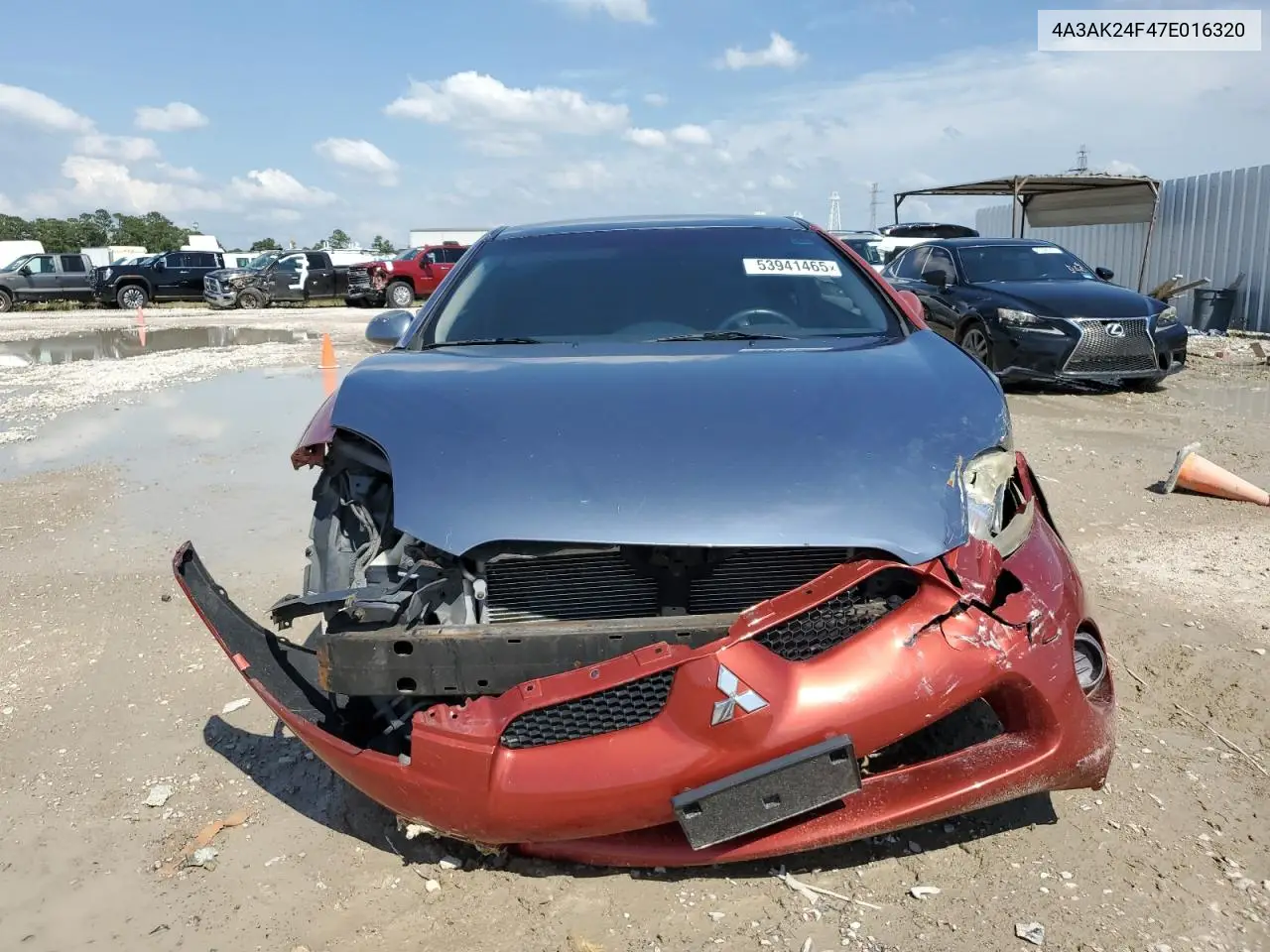 2007 Mitsubishi Eclipse Gs VIN: 4A3AK24F47E016320 Lot: 53941465