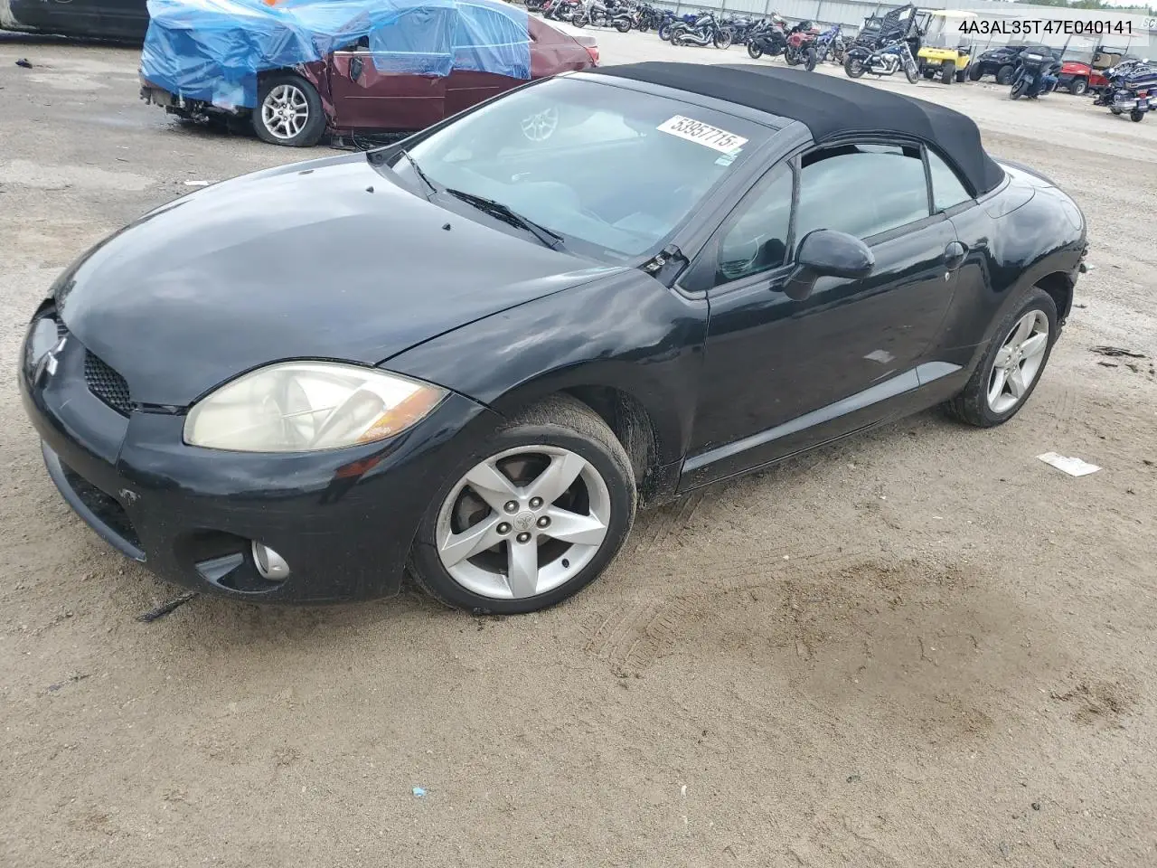 2007 Mitsubishi Eclipse Spyder Gt VIN: 4A3AL35T47E040141 Lot: 53957715