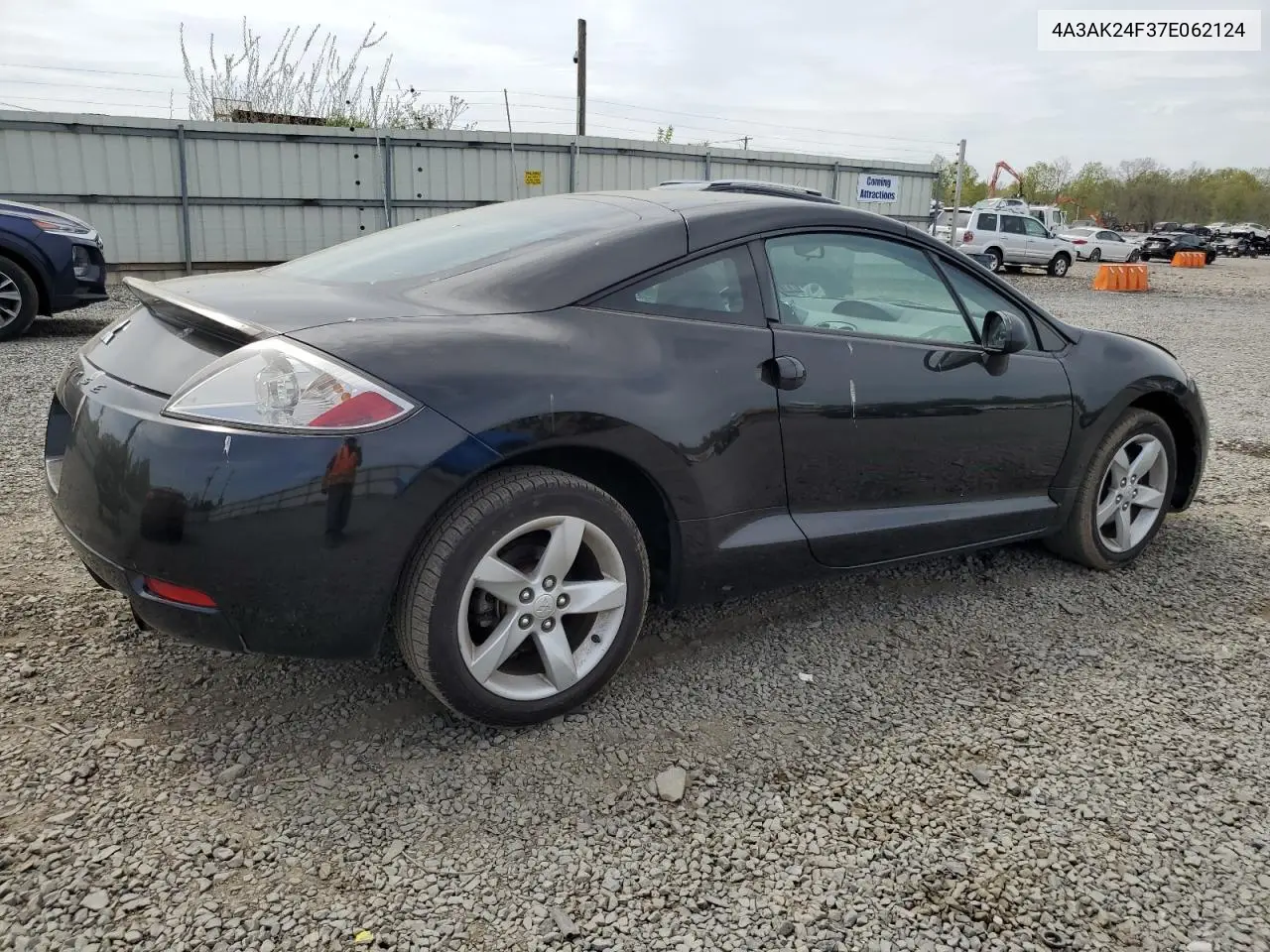 2007 Mitsubishi Eclipse Gs VIN: 4A3AK24F37E062124 Lot: 54323495