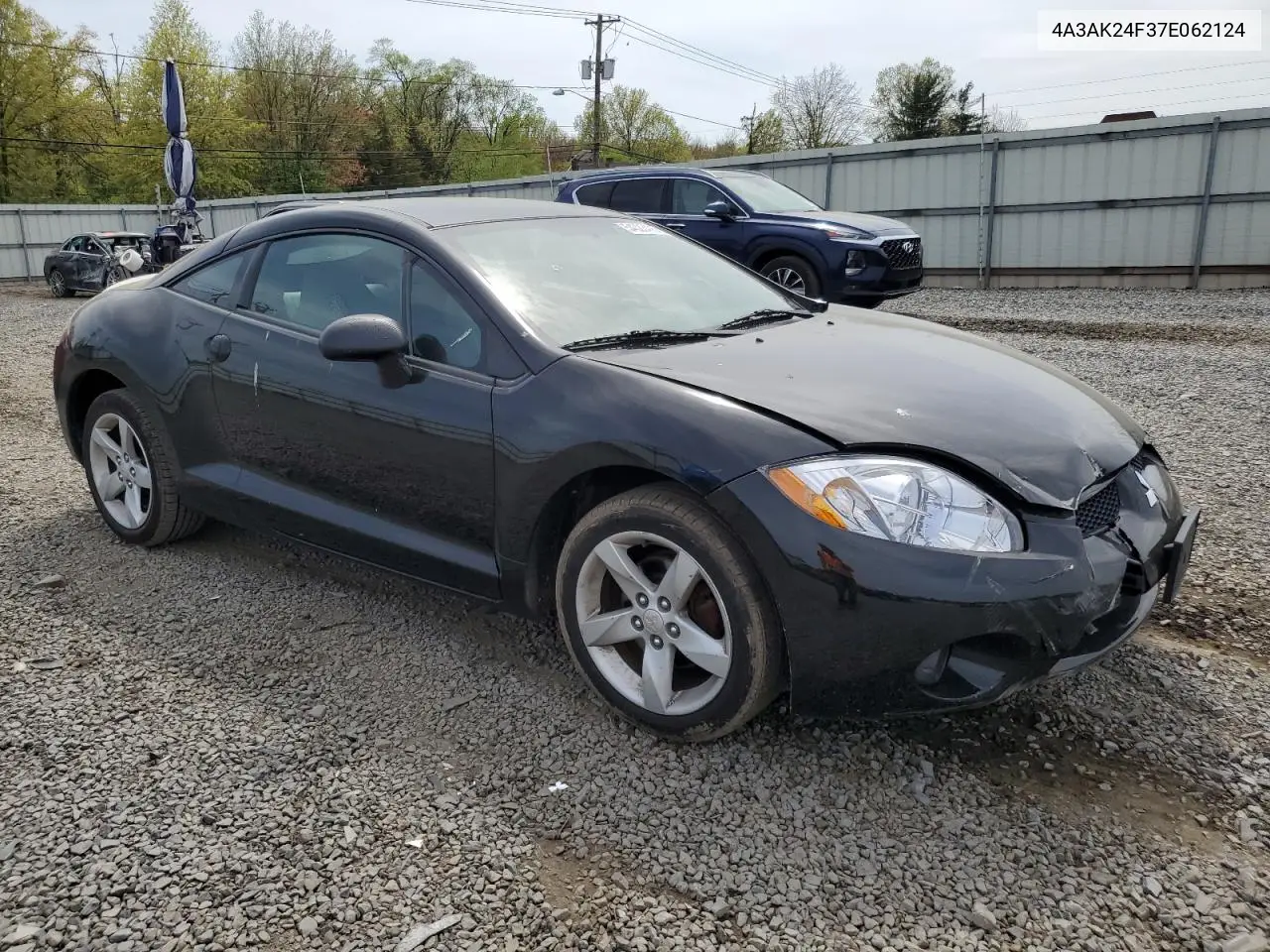 2007 Mitsubishi Eclipse Gs VIN: 4A3AK24F37E062124 Lot: 54323495