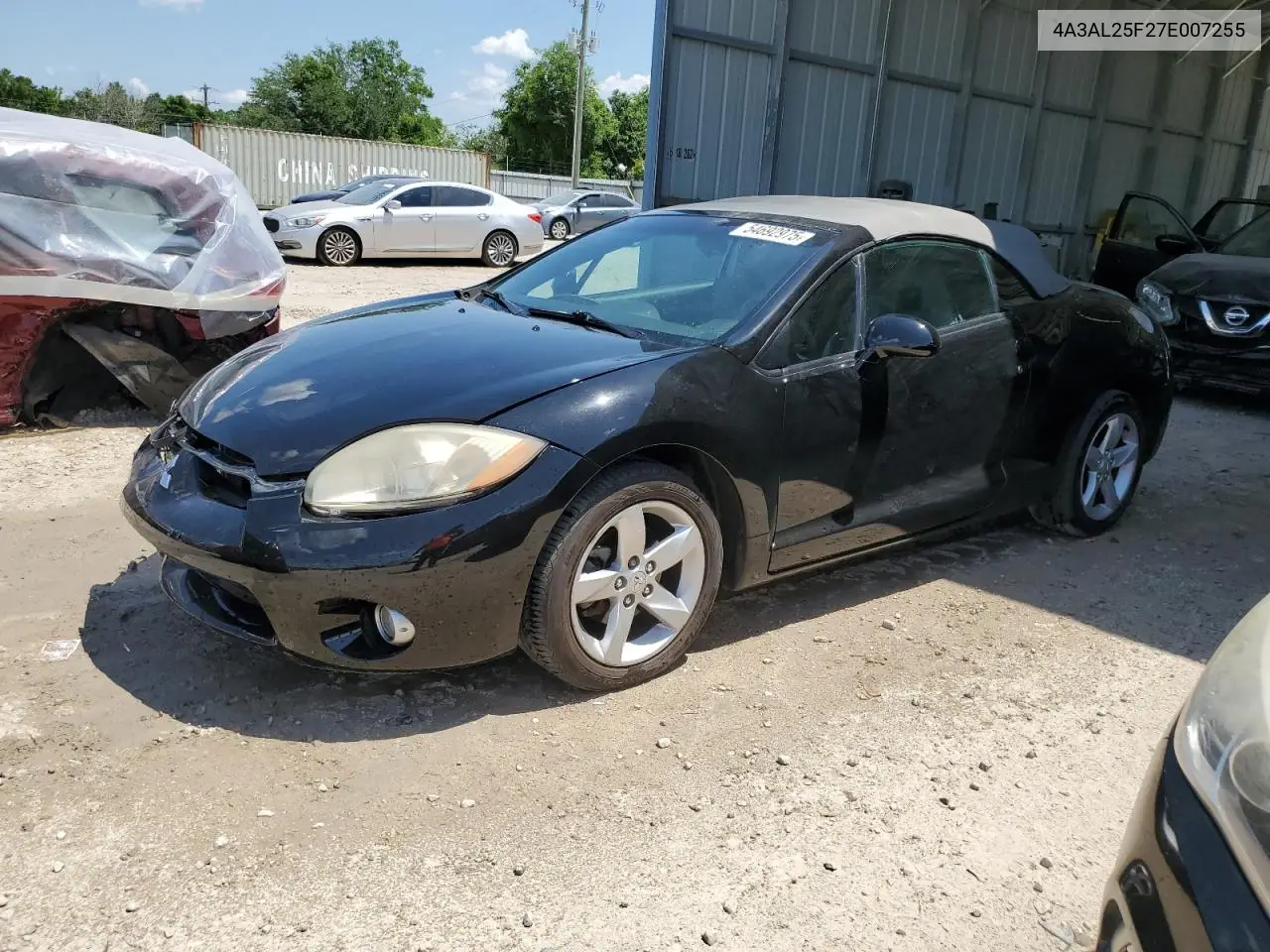 2007 Mitsubishi Eclipse Spyder Gs VIN: 4A3AL25F27E007255 Lot: 54692975