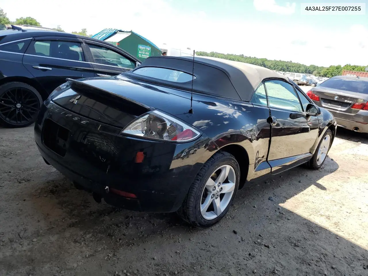 2007 Mitsubishi Eclipse Spyder Gs VIN: 4A3AL25F27E007255 Lot: 54692975