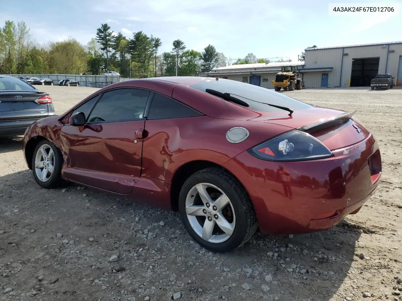 2007 Mitsubishi Eclipse Gs VIN: 4A3AK24F67E012706 Lot: 55435265