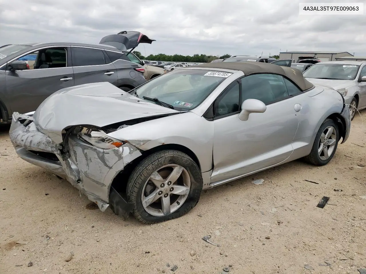 2007 Mitsubishi Eclipse Spyder Gt VIN: 4A3AL35T97E009063 Lot: 55674785