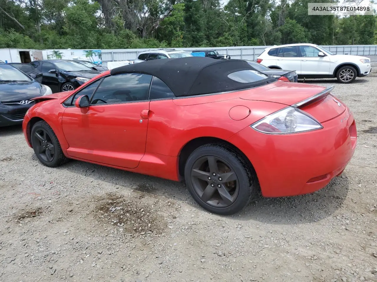 2007 Mitsubishi Eclipse Spyder Gt VIN: 4A3AL35T87E014898 Lot: 55950305