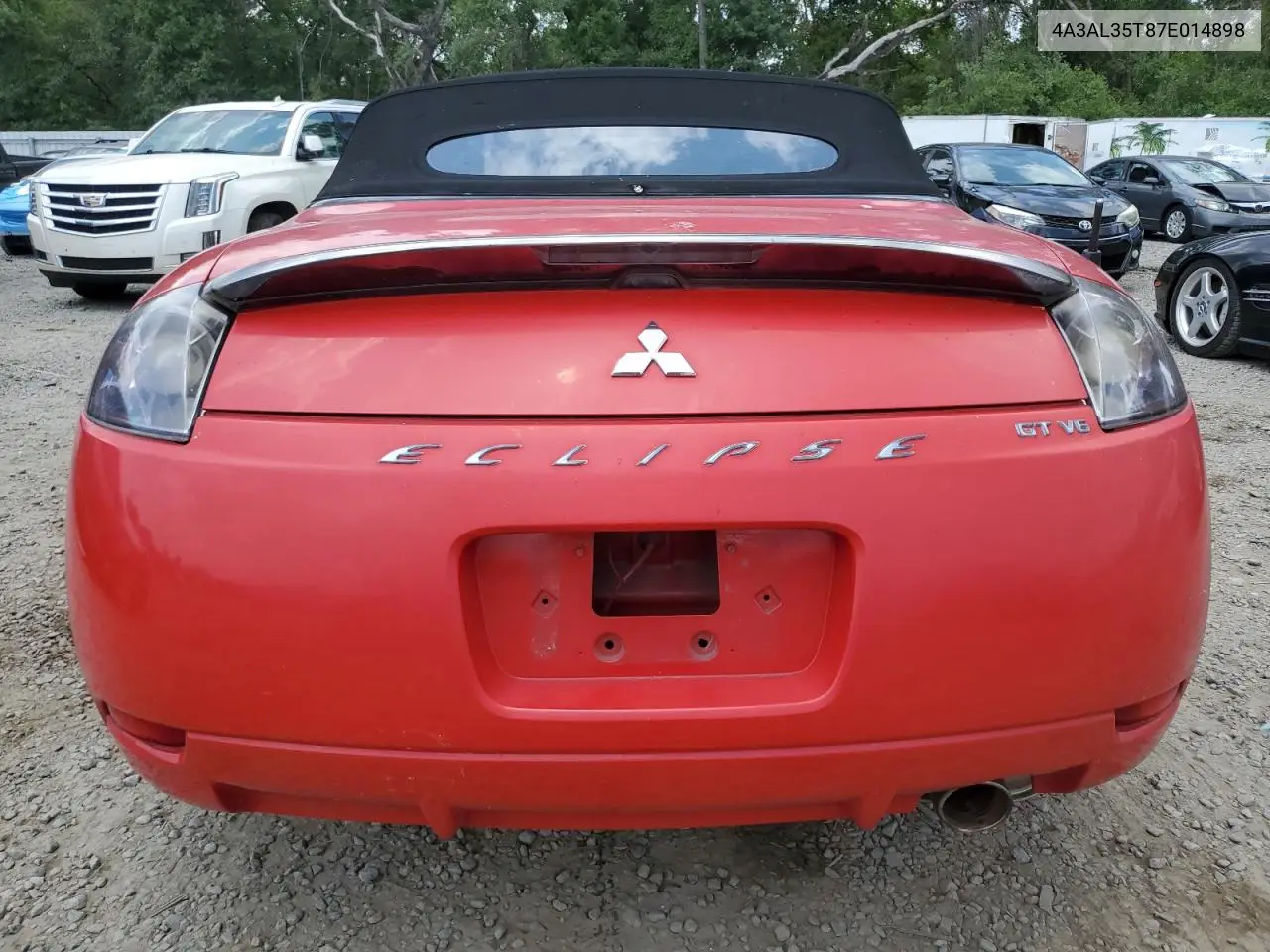 2007 Mitsubishi Eclipse Spyder Gt VIN: 4A3AL35T87E014898 Lot: 55950305