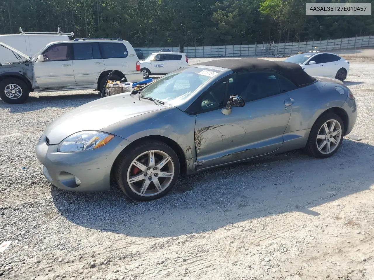 2007 Mitsubishi Eclipse Spyder Gt VIN: 4A3AL35T27E010457 Lot: 56139185
