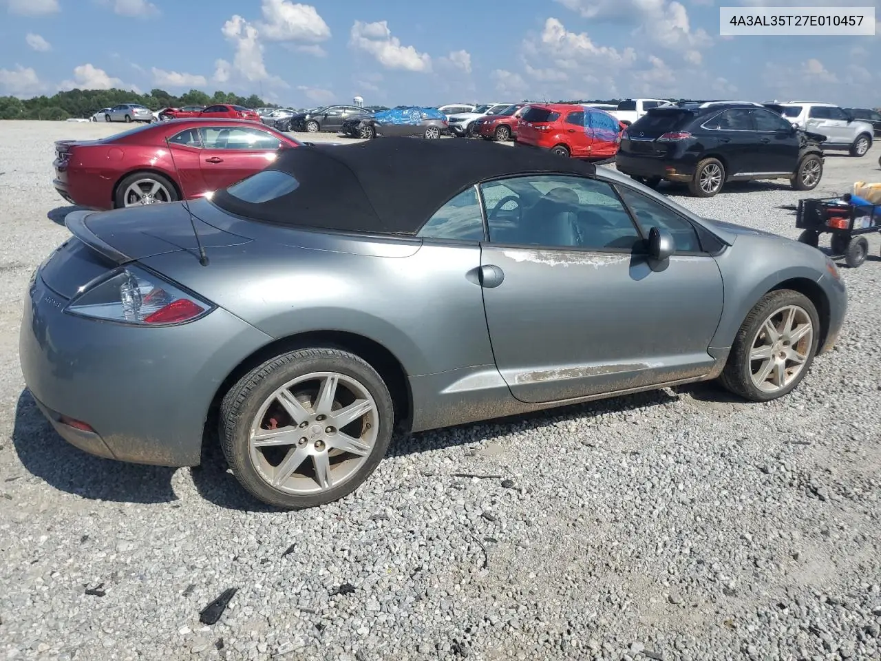 2007 Mitsubishi Eclipse Spyder Gt VIN: 4A3AL35T27E010457 Lot: 56139185
