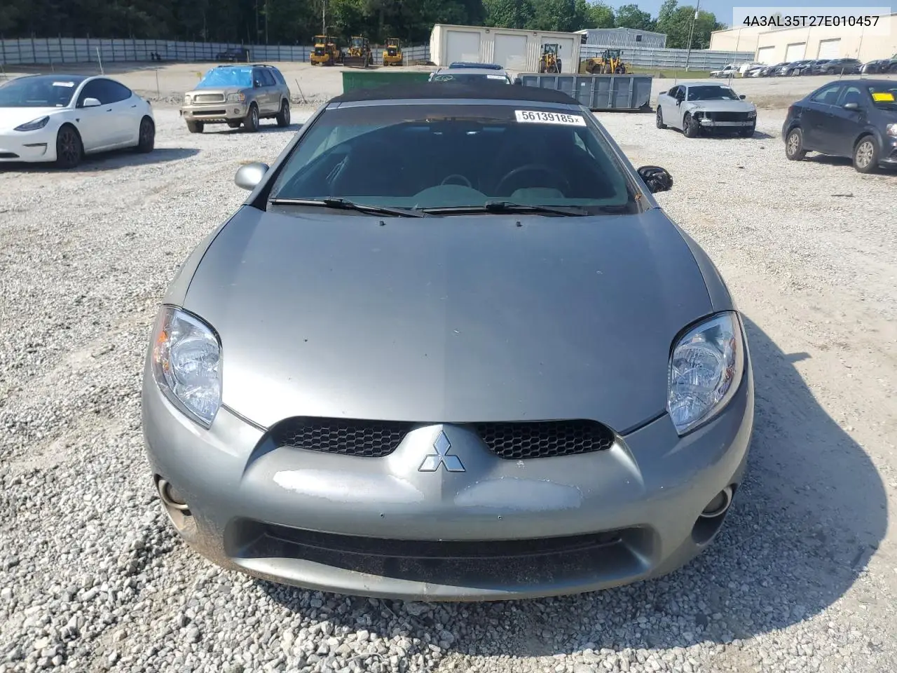 2007 Mitsubishi Eclipse Spyder Gt VIN: 4A3AL35T27E010457 Lot: 56139185