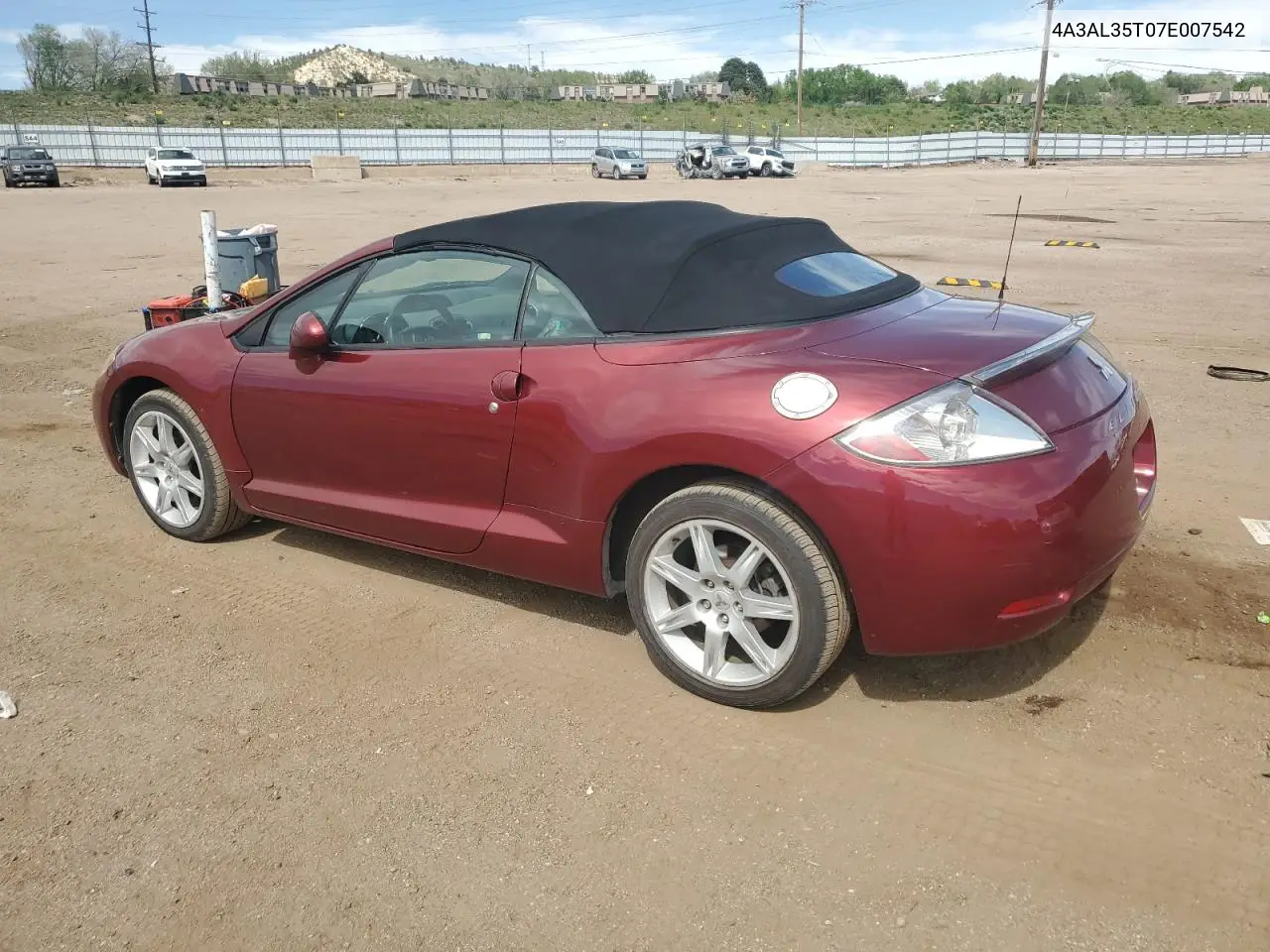2007 Mitsubishi Eclipse Spyder Gt VIN: 4A3AL35T07E007542 Lot: 56899175