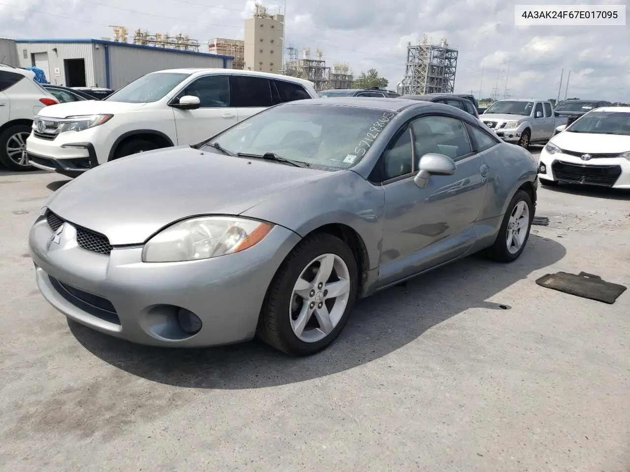 2007 Mitsubishi Eclipse Gs VIN: 4A3AK24F67E017095 Lot: 57128865