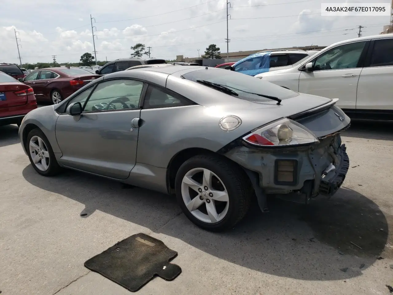 2007 Mitsubishi Eclipse Gs VIN: 4A3AK24F67E017095 Lot: 57128865