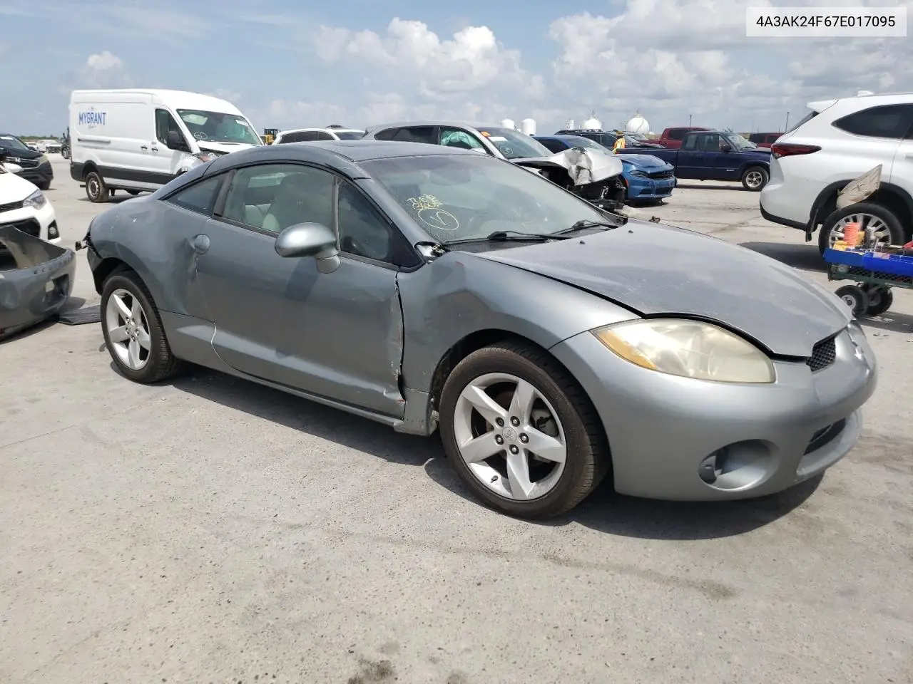 2007 Mitsubishi Eclipse Gs VIN: 4A3AK24F67E017095 Lot: 57128865