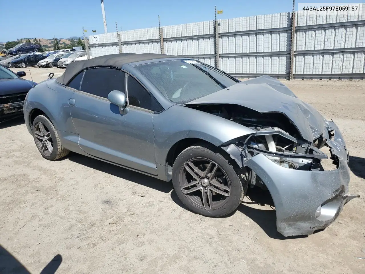 2007 Mitsubishi Eclipse Spyder Gs VIN: 4A3AL25F97E059157 Lot: 57141685