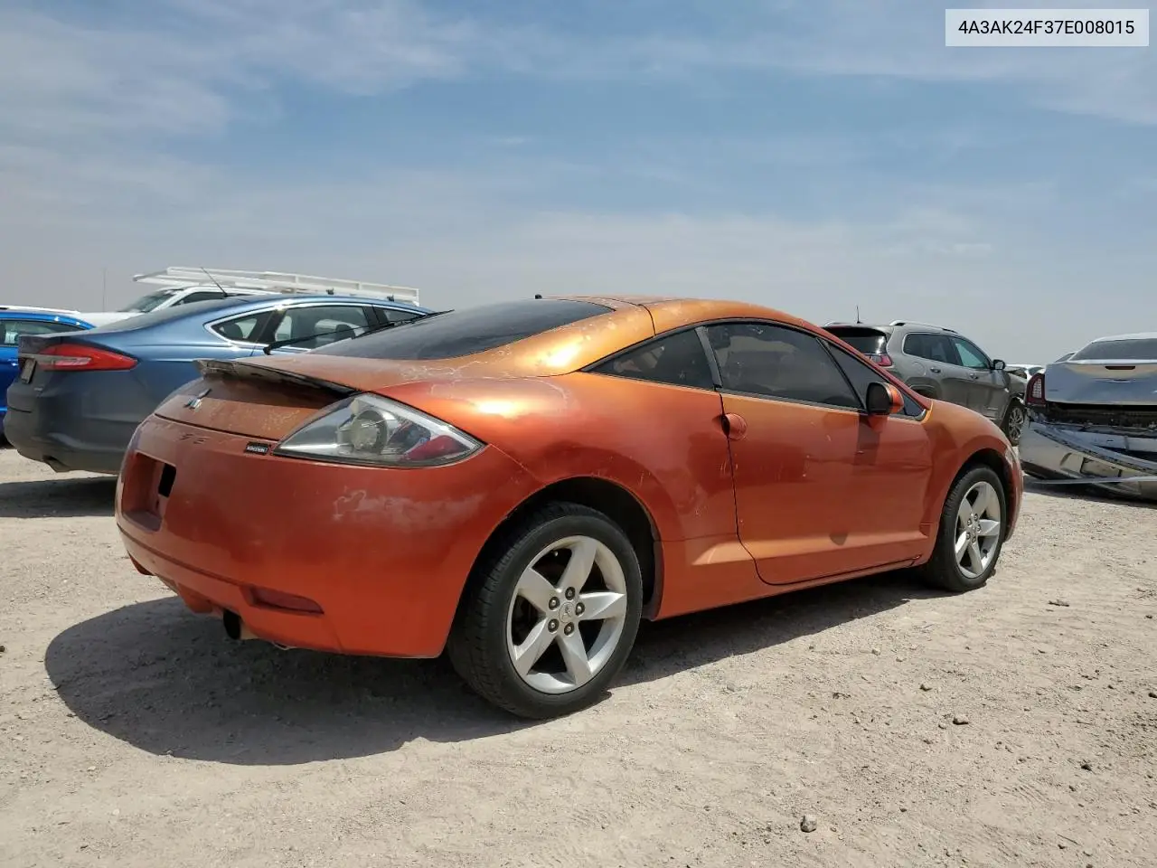 2007 Mitsubishi Eclipse Gs VIN: 4A3AK24F37E008015 Lot: 57789574
