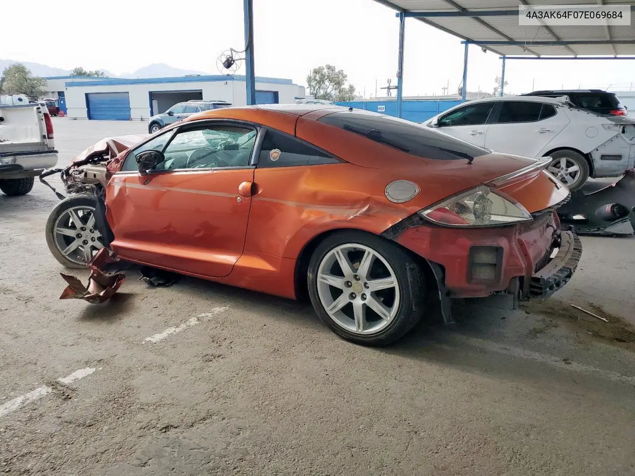 2007 Mitsubishi Eclipse Es VIN: 4A3AK64F07E069684 Lot: 58187215