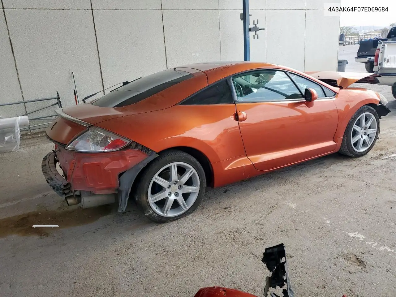 2007 Mitsubishi Eclipse Es VIN: 4A3AK64F07E069684 Lot: 58187215