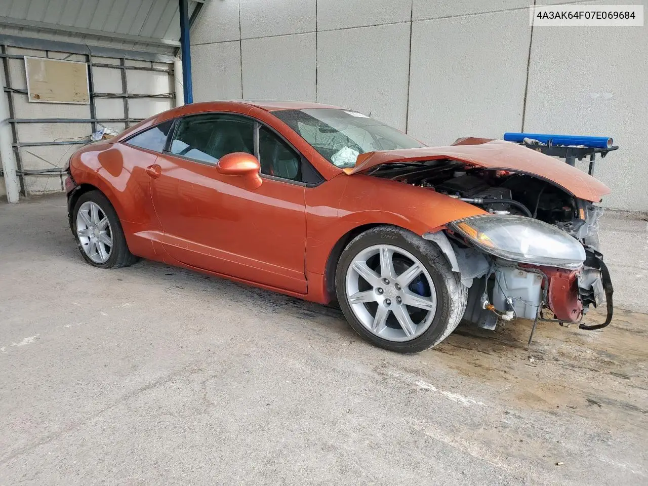2007 Mitsubishi Eclipse Es VIN: 4A3AK64F07E069684 Lot: 58187215