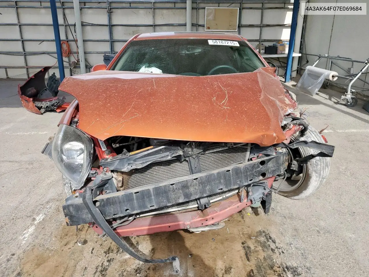 2007 Mitsubishi Eclipse Es VIN: 4A3AK64F07E069684 Lot: 58187215