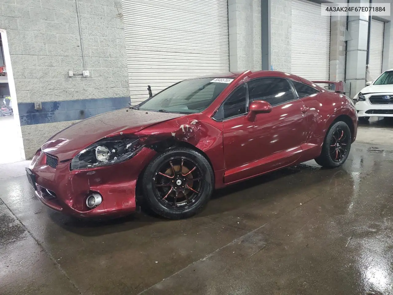 2007 Mitsubishi Eclipse Gs VIN: 4A3AK24F67E071884 Lot: 58465765
