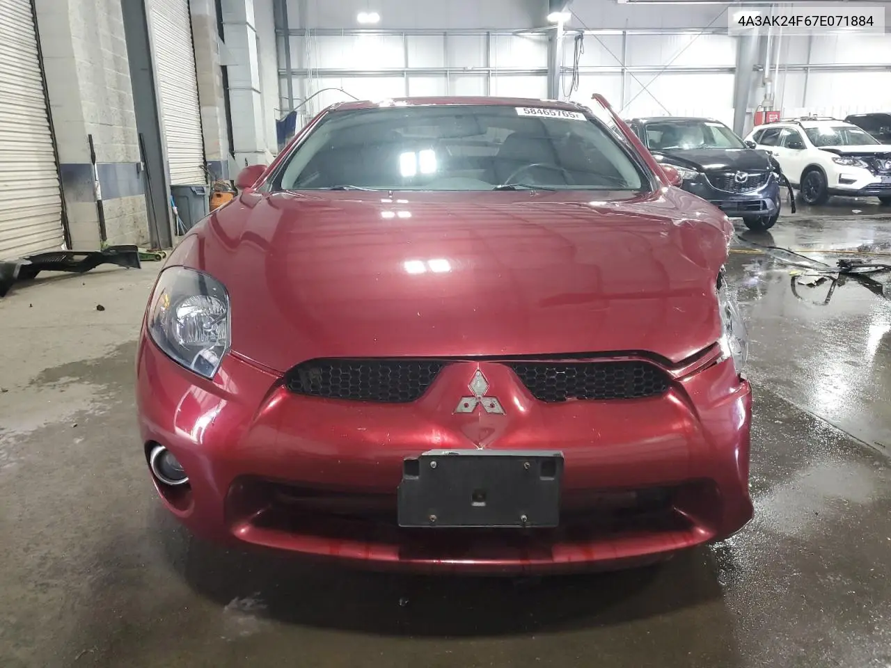 2007 Mitsubishi Eclipse Gs VIN: 4A3AK24F67E071884 Lot: 58465765