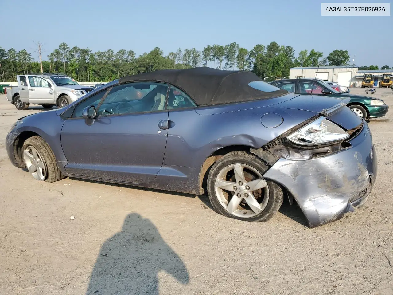 2007 Mitsubishi Eclipse Spyder Gt VIN: 4A3AL35T37E026926 Lot: 59460985