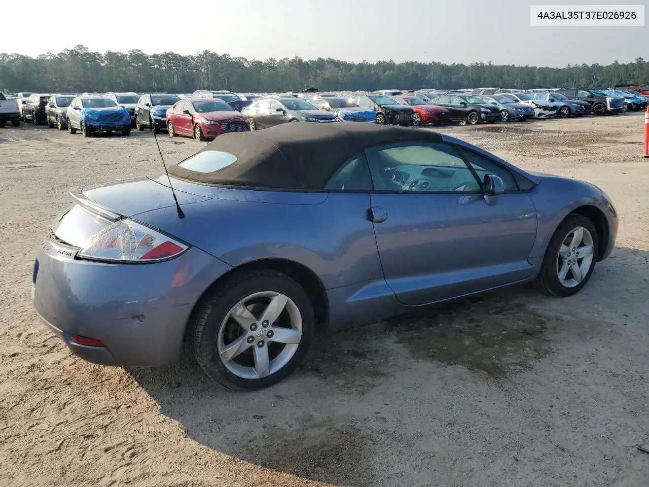 2007 Mitsubishi Eclipse Spyder Gt VIN: 4A3AL35T37E026926 Lot: 59460985