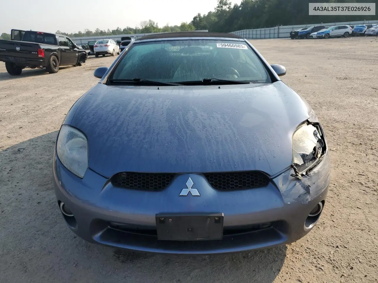 2007 Mitsubishi Eclipse Spyder Gt VIN: 4A3AL35T37E026926 Lot: 59460985