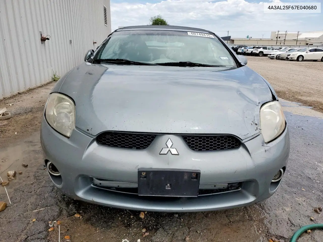 2007 Mitsubishi Eclipse Spyder Gs VIN: 4A3AL25F67E040680 Lot: 60749415