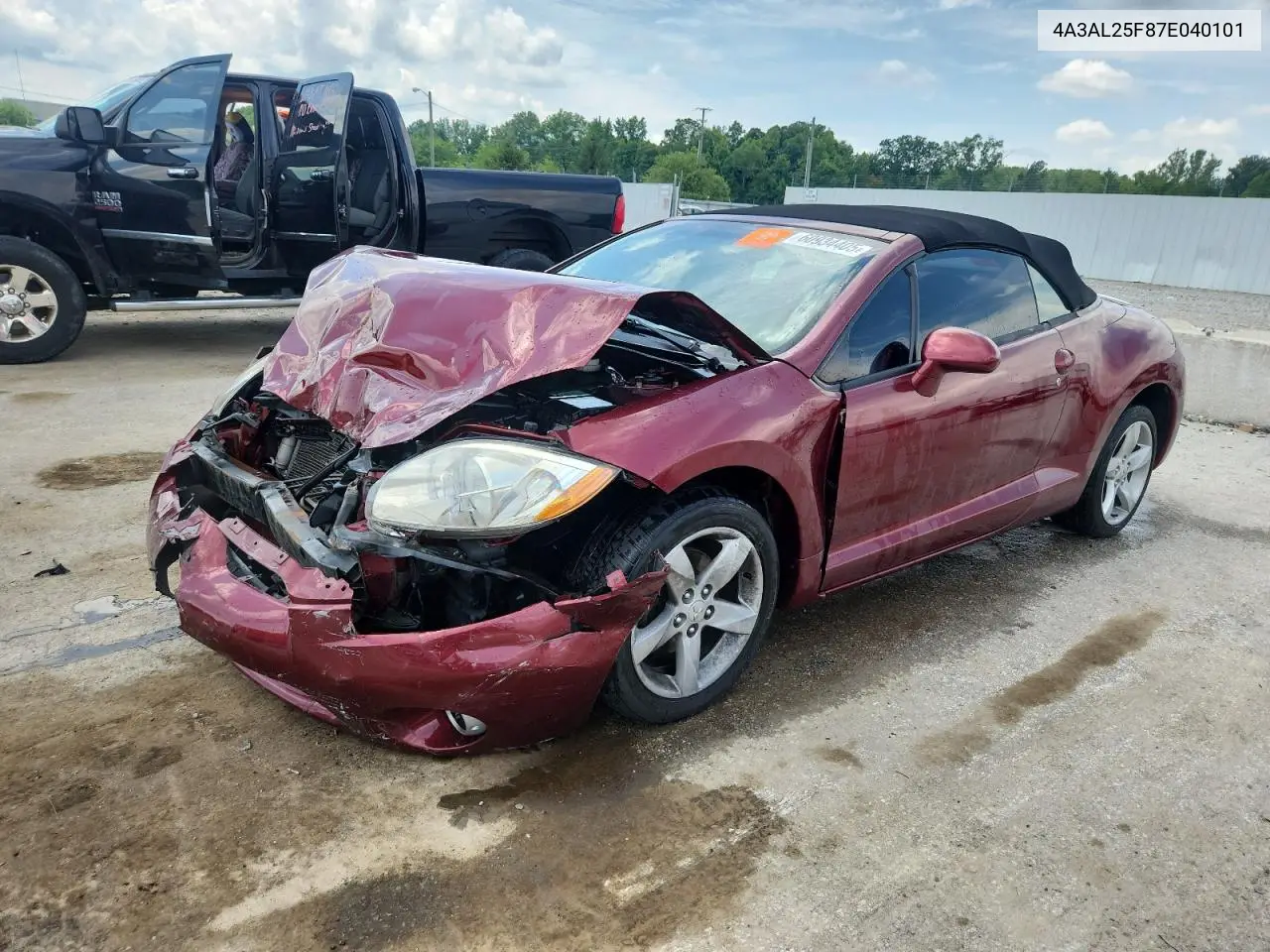2007 Mitsubishi Eclipse Spyder Gs VIN: 4A3AL25F87E040101 Lot: 60934405