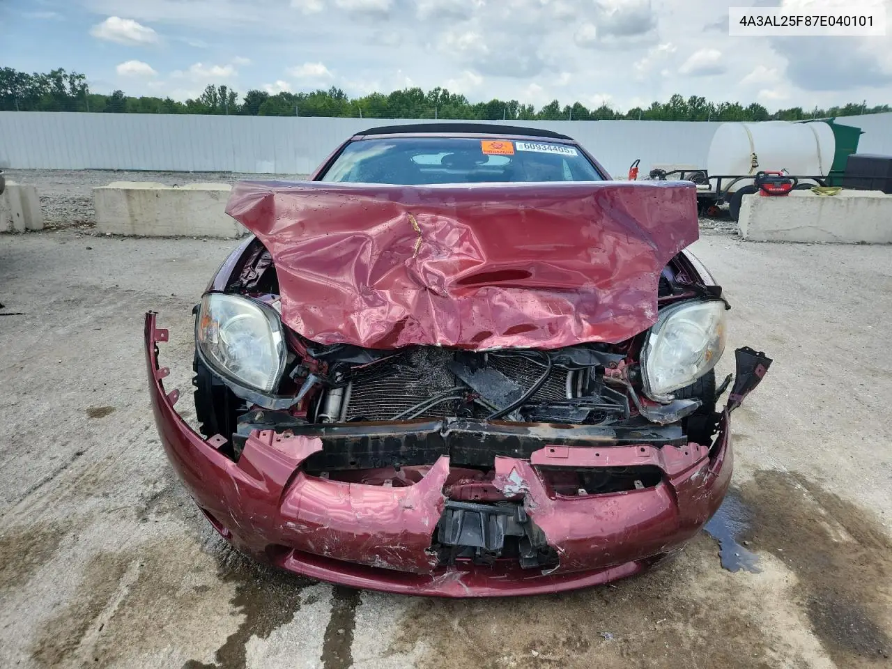 2007 Mitsubishi Eclipse Spyder Gs VIN: 4A3AL25F87E040101 Lot: 60934405