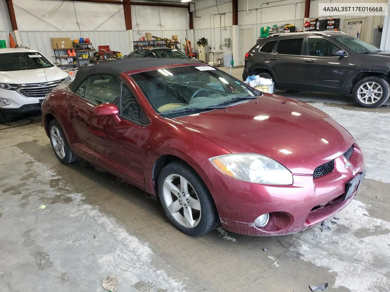 2007 Mitsubishi Eclipse Spyder Gt VIN: 4A3AL35T17E016668 Lot: 61403755