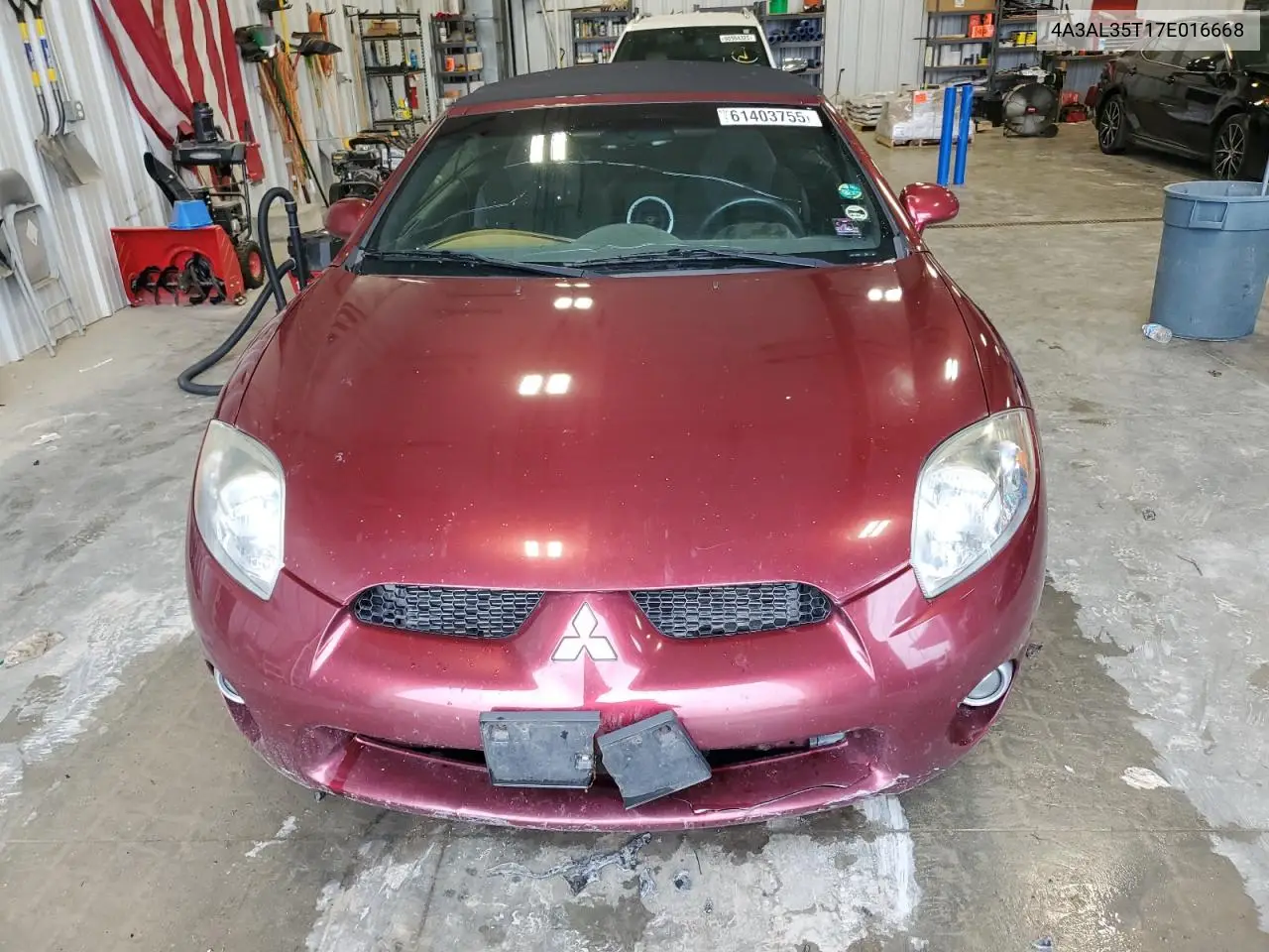 2007 Mitsubishi Eclipse Spyder Gt VIN: 4A3AL35T17E016668 Lot: 61403755