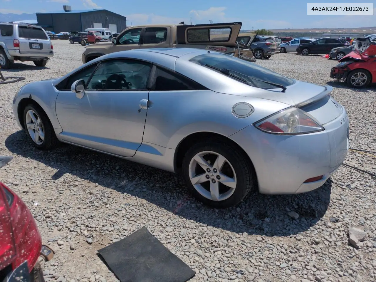 2007 Mitsubishi Eclipse Gs VIN: 4A3AK24F17E022673 Lot: 62019865