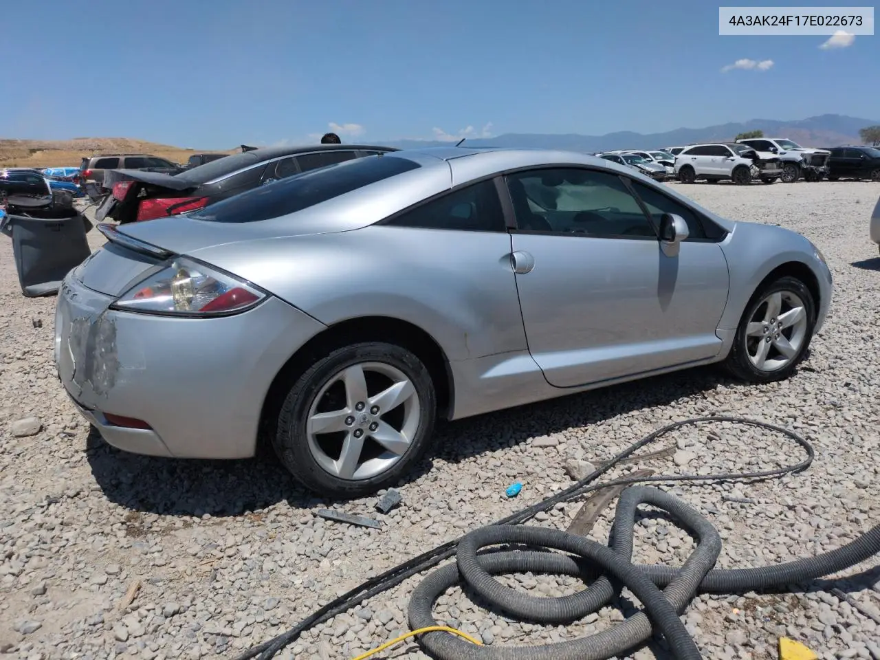 2007 Mitsubishi Eclipse Gs VIN: 4A3AK24F17E022673 Lot: 62019865