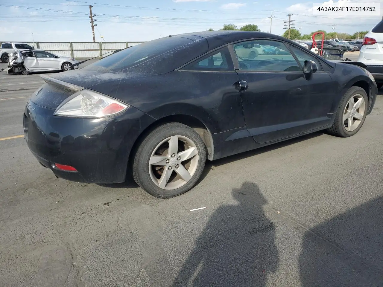 2007 Mitsubishi Eclipse Gs VIN: 4A3AK24F17E014752 Lot: 63044585