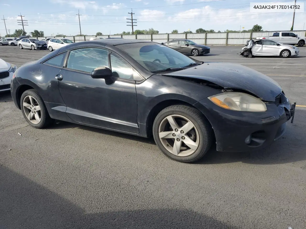 2007 Mitsubishi Eclipse Gs VIN: 4A3AK24F17E014752 Lot: 63044585