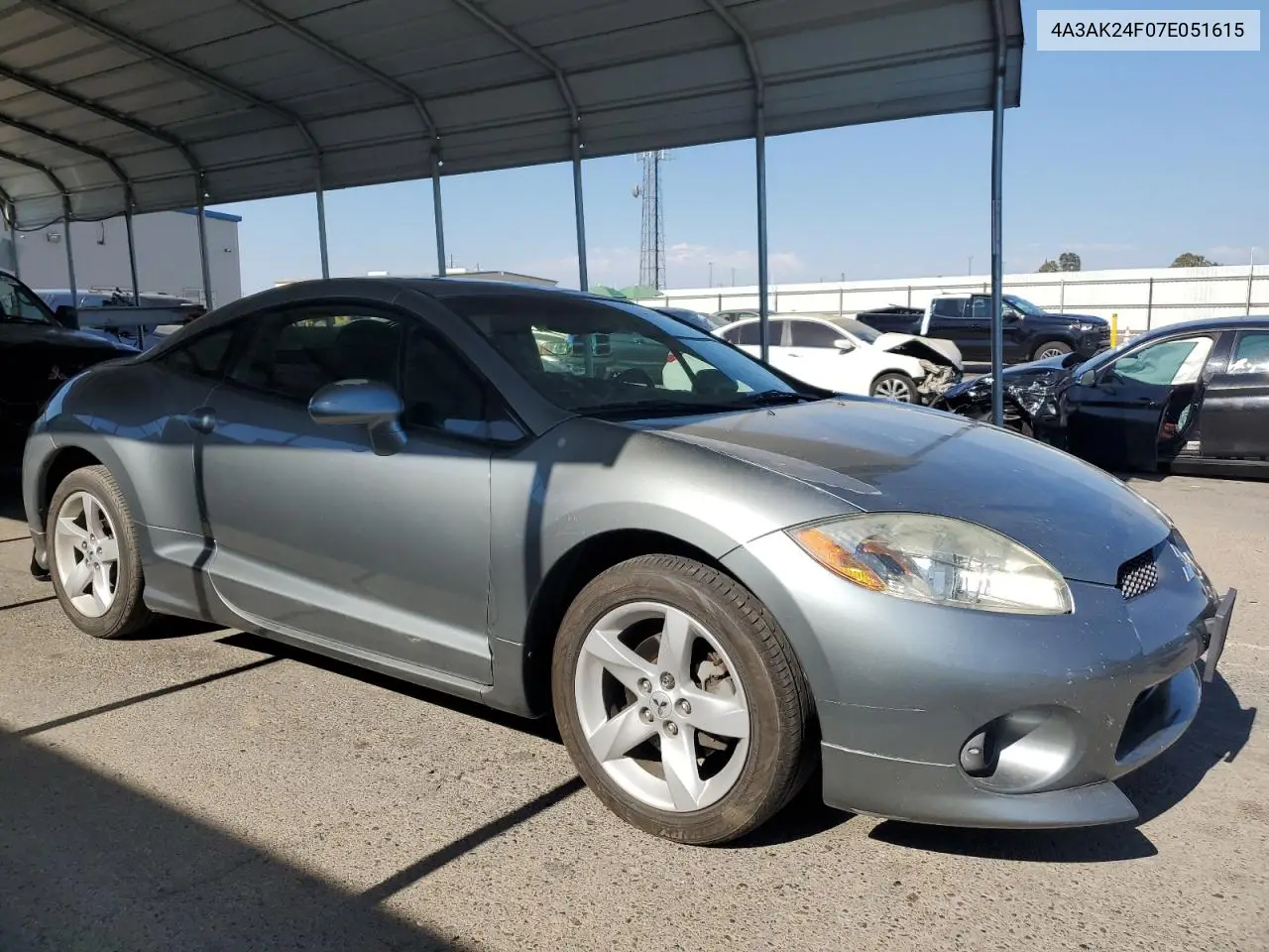2007 Mitsubishi Eclipse Gs VIN: 4A3AK24F07E051615 Lot: 63152265