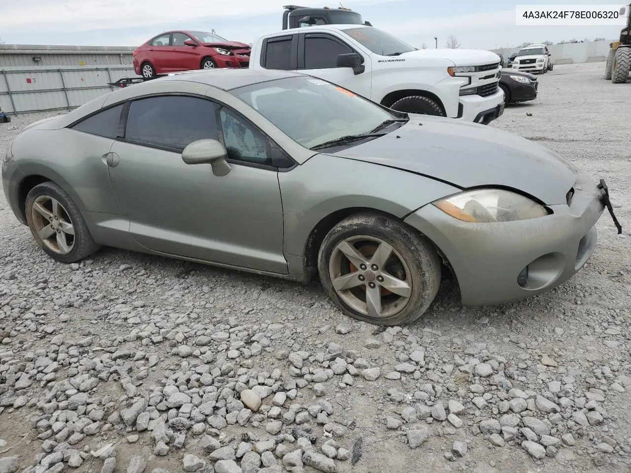 2008 Mitsubishi Eclipse Gs VIN: 4A3AK24F78E006320 Lot: 53121945