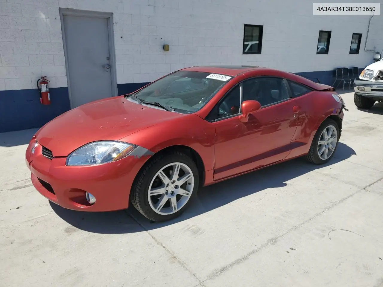 2008 Mitsubishi Eclipse Gt VIN: 4A3AK34T38E013650 Lot: 55115195