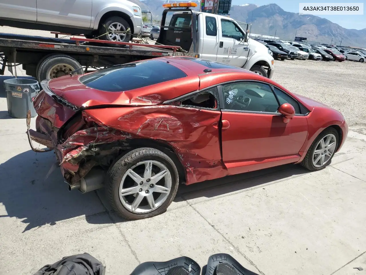 2008 Mitsubishi Eclipse Gt VIN: 4A3AK34T38E013650 Lot: 55115195