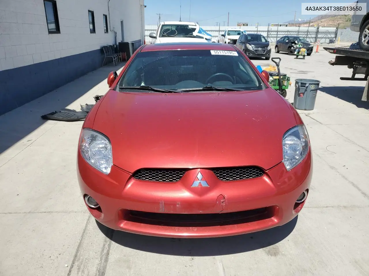 2008 Mitsubishi Eclipse Gt VIN: 4A3AK34T38E013650 Lot: 55115195