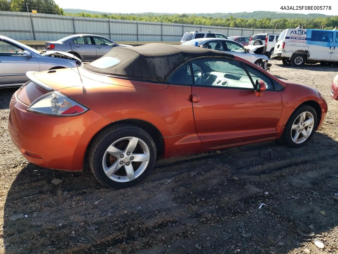 2008 Mitsubishi Eclipse Spyder Gs VIN: 4A3AL25F08E005778 Lot: 55885105